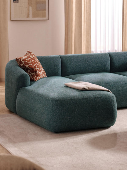 Sofia Chaise Corner Module, Bouclé