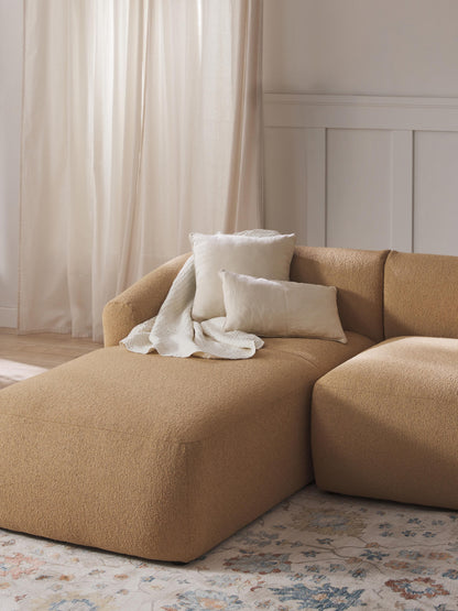 Sofia Chaise Corner Module, Bouclé