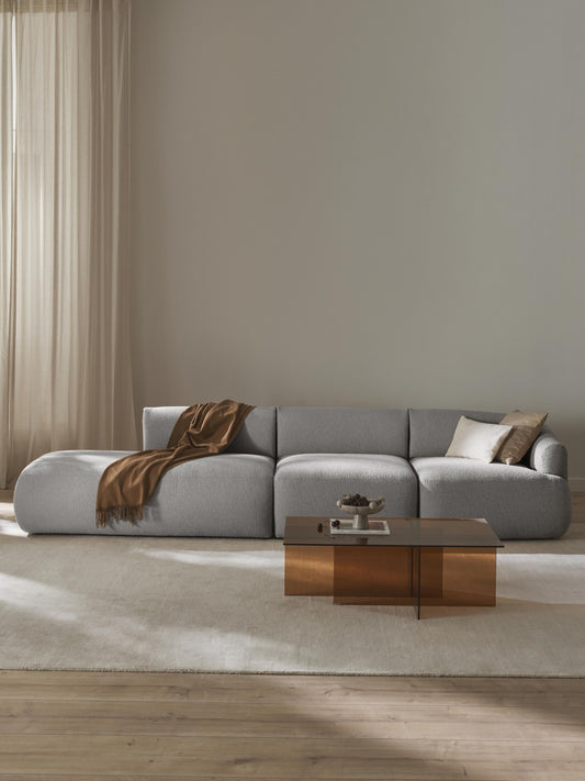 Sofia Modular Bouclé Chaise Longue (2-Seater)