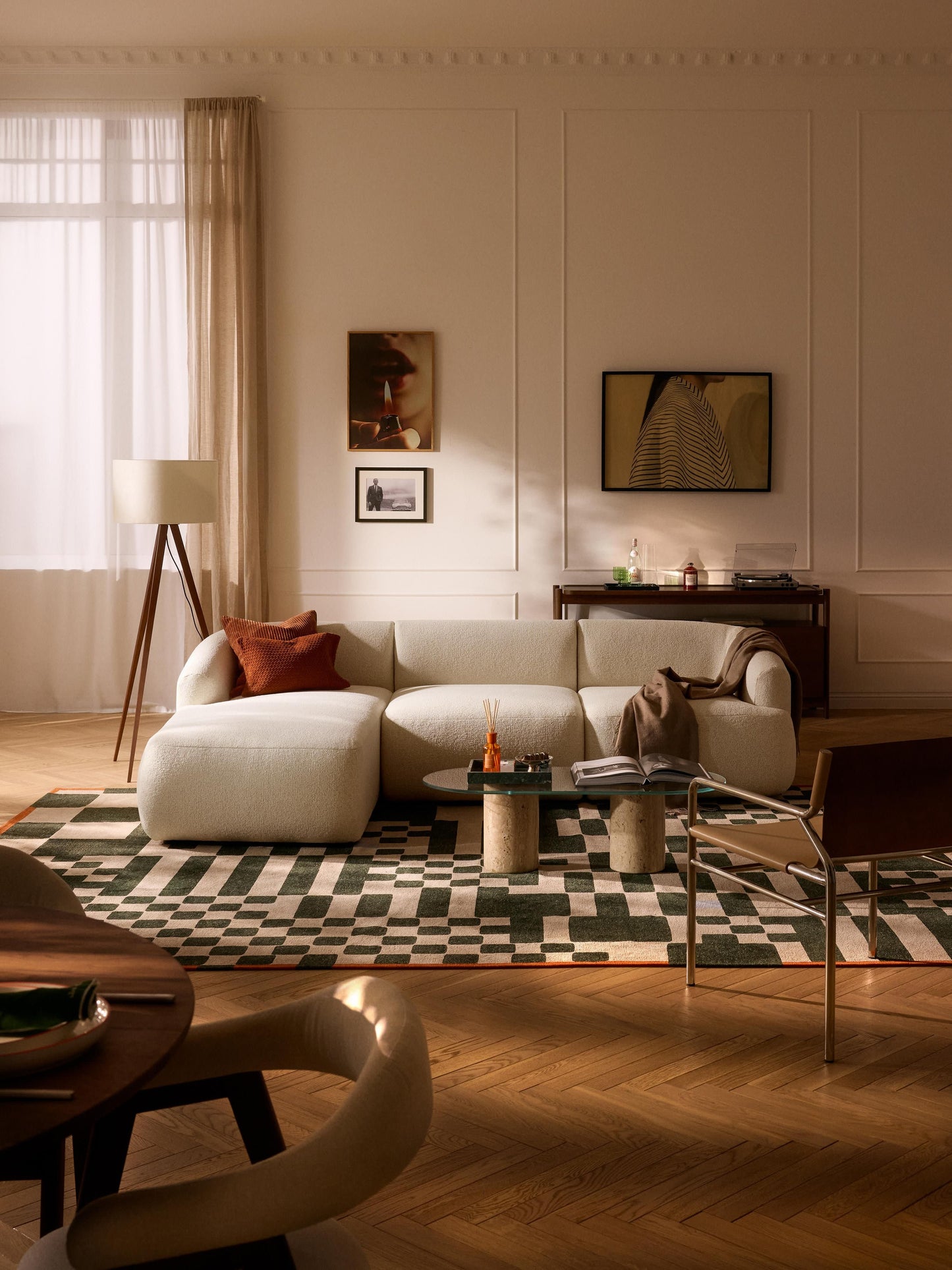 Sofia Modular Bouclé Corner Settee (3-Seater)