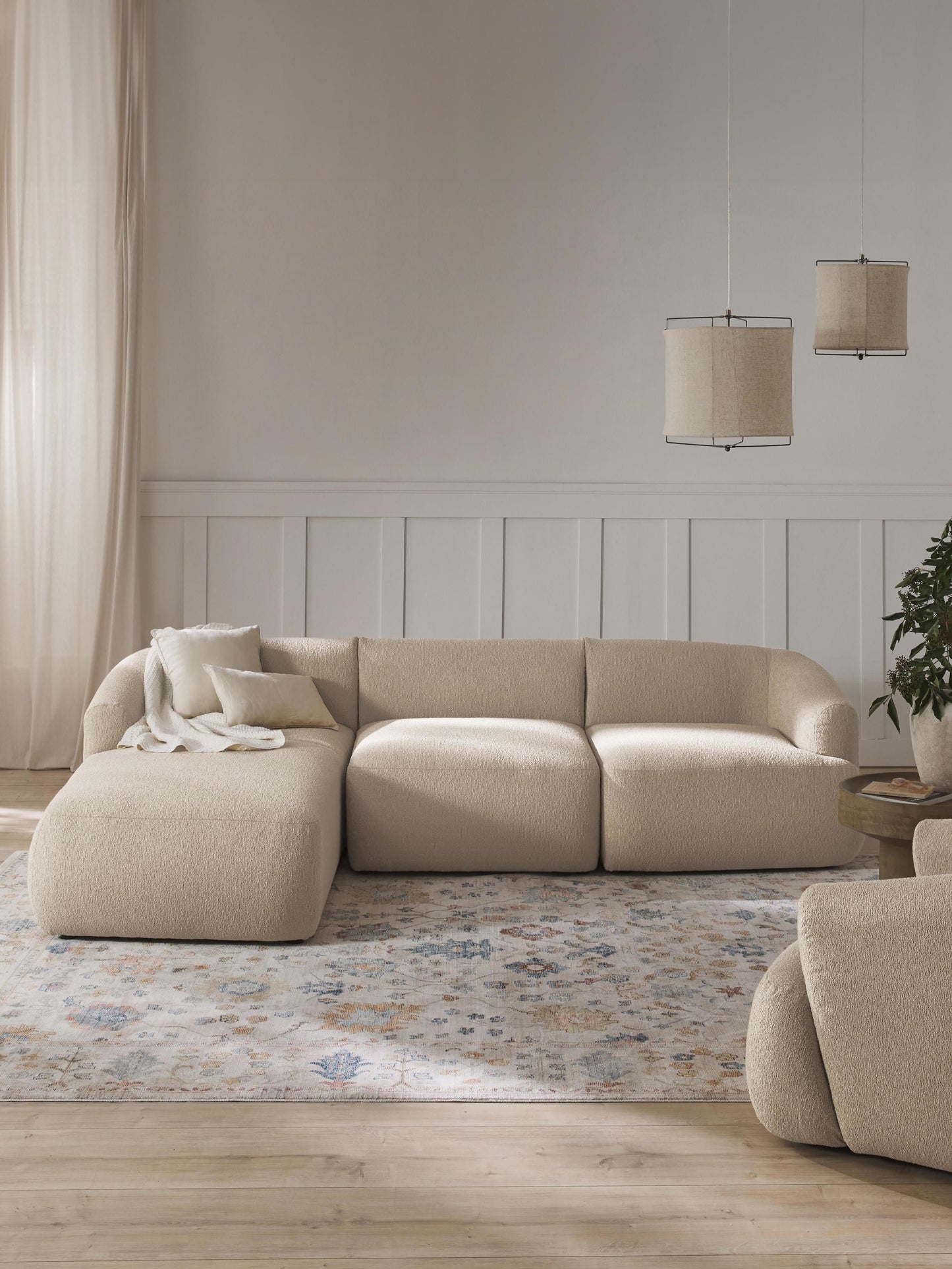 Sofia Modular Bouclé Corner Settee (3-Seater)