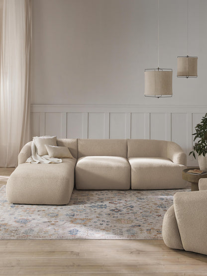 Sofia Modular Bouclé Corner Settee (3-Seater)