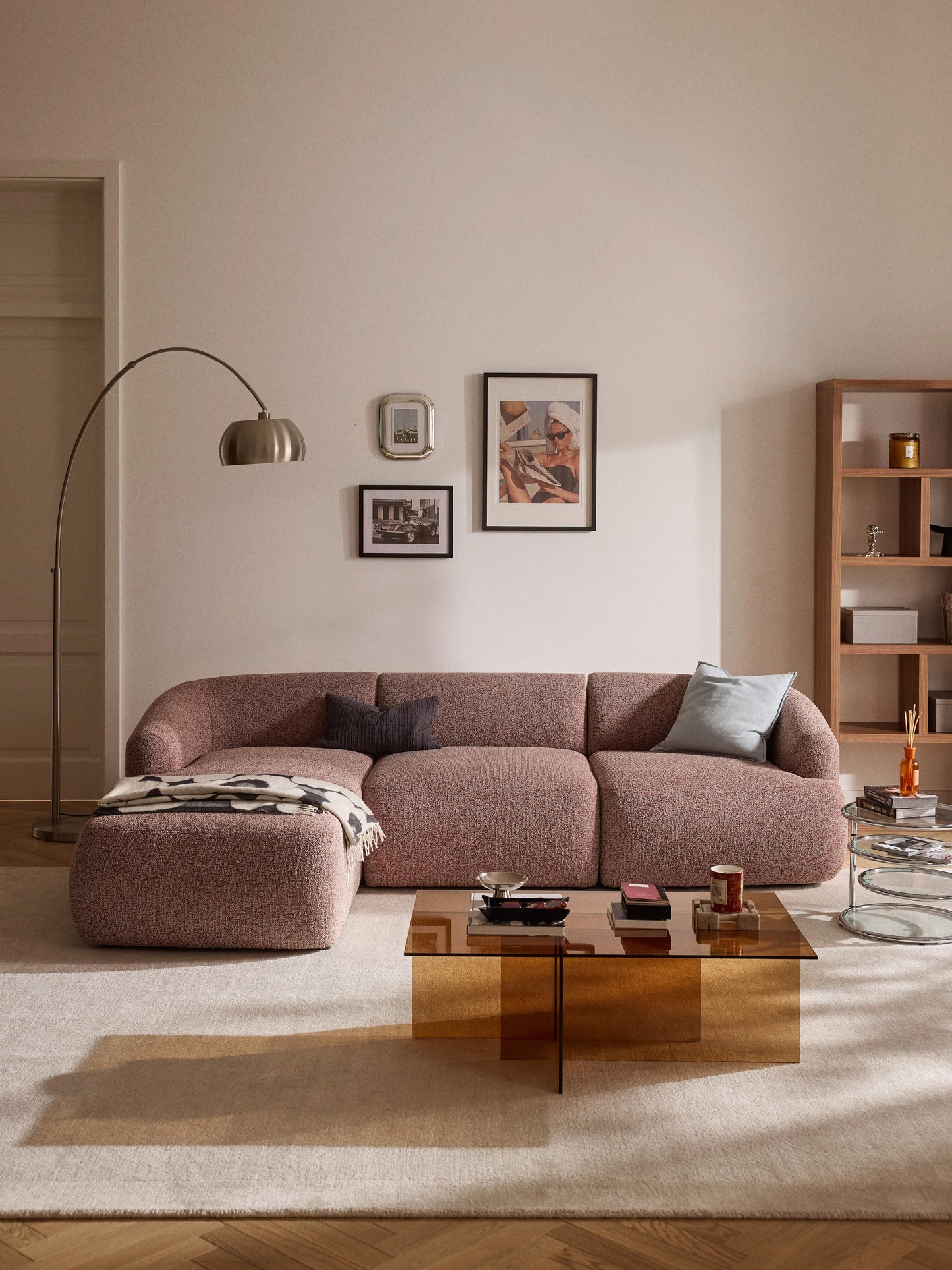Sofia Modular Bouclé Corner Settee (3-Seater)