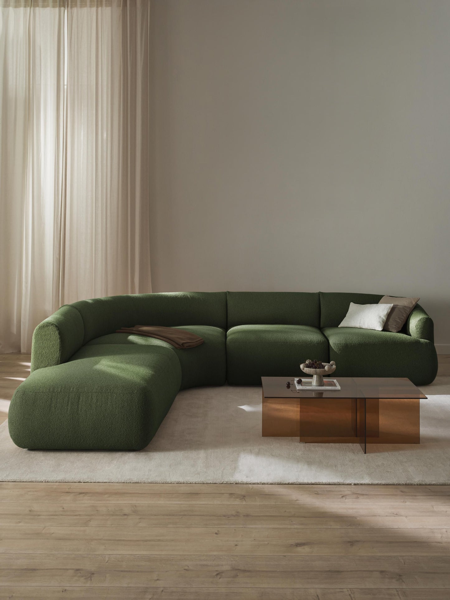 Sofia Modular Bouclé Corner Settee (4-Seater)