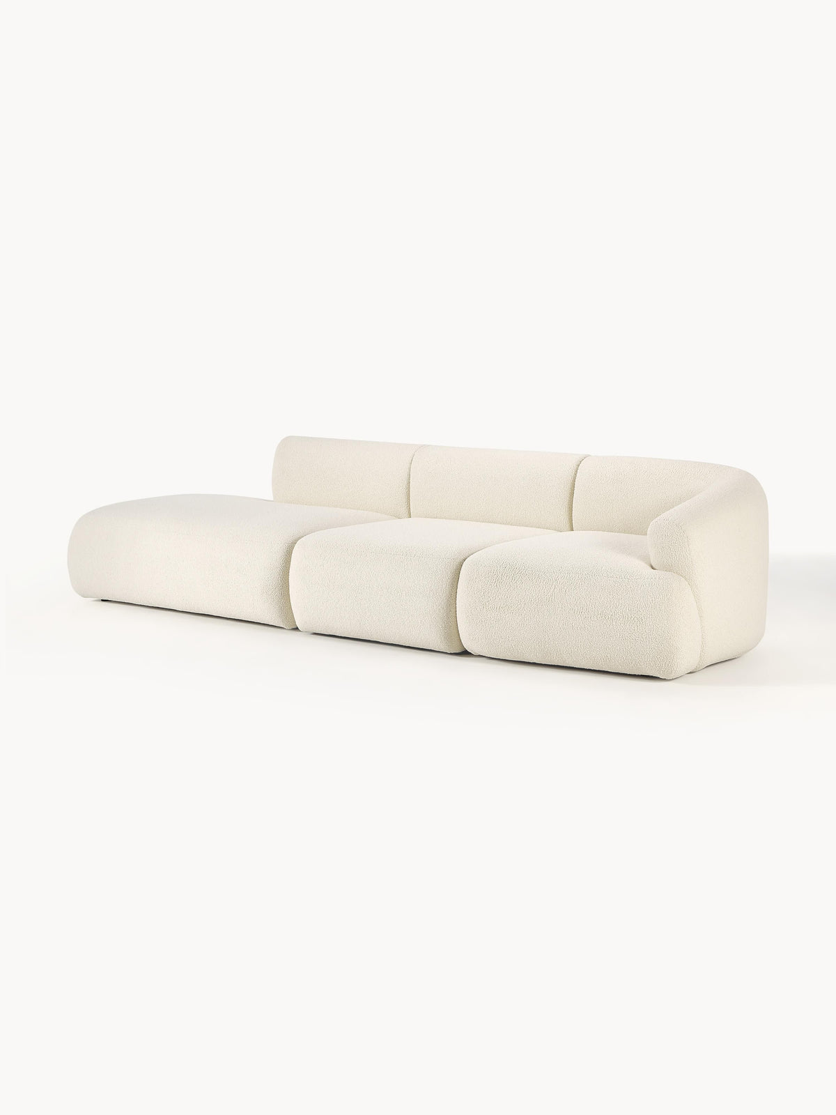 Sofia Modular Teddy Footstool (3-Seater)