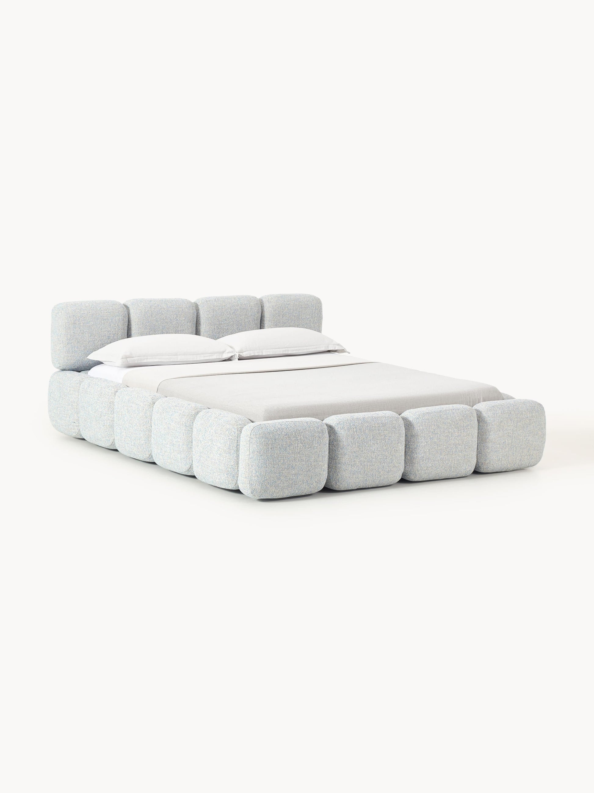 Tayla Upholstered Bed with Bouclé Cover