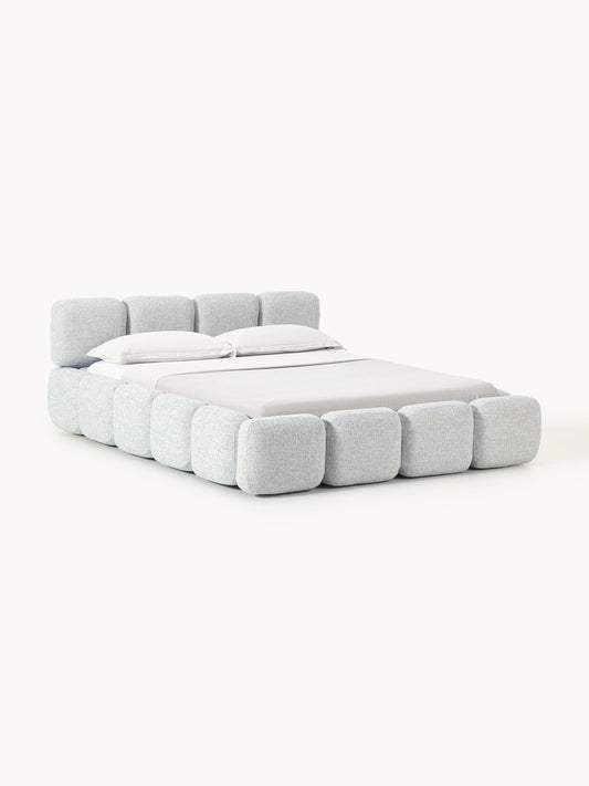 Tayla Upholstered Bed with Bouclé Cover