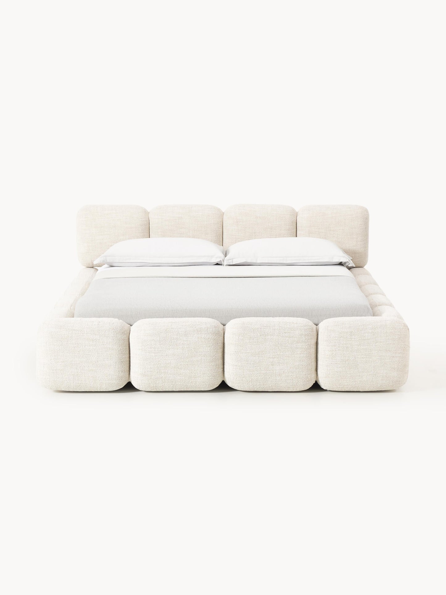 Tayla Upholstered Bed with Bouclé Cover