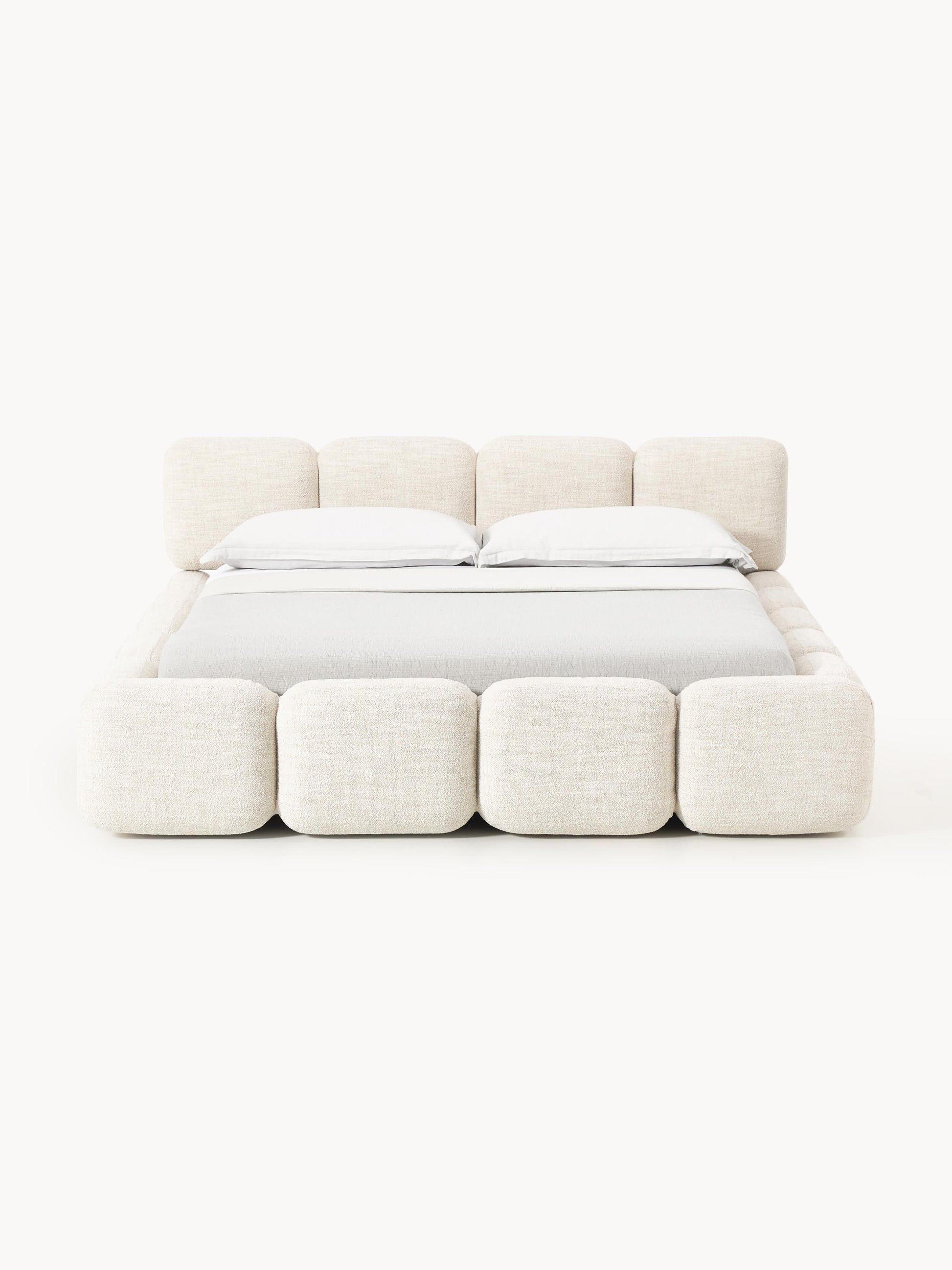 Tayla Upholstered Bed with Bouclé Cover