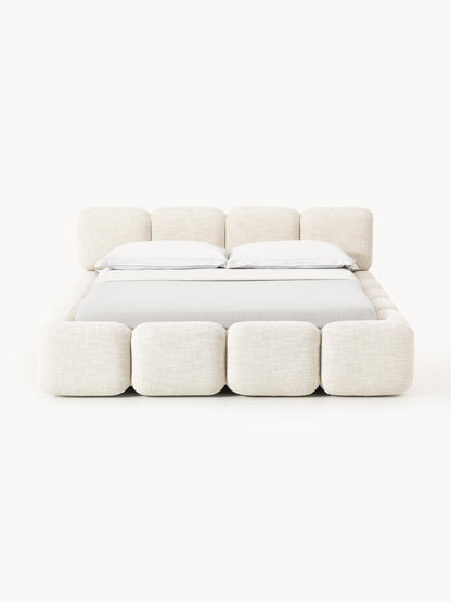 Tayla Upholstered Bed with Bouclé Cover
