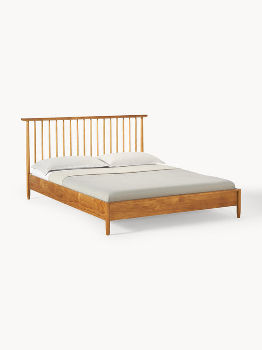 Windsor Wood Bed with Pine Headboard