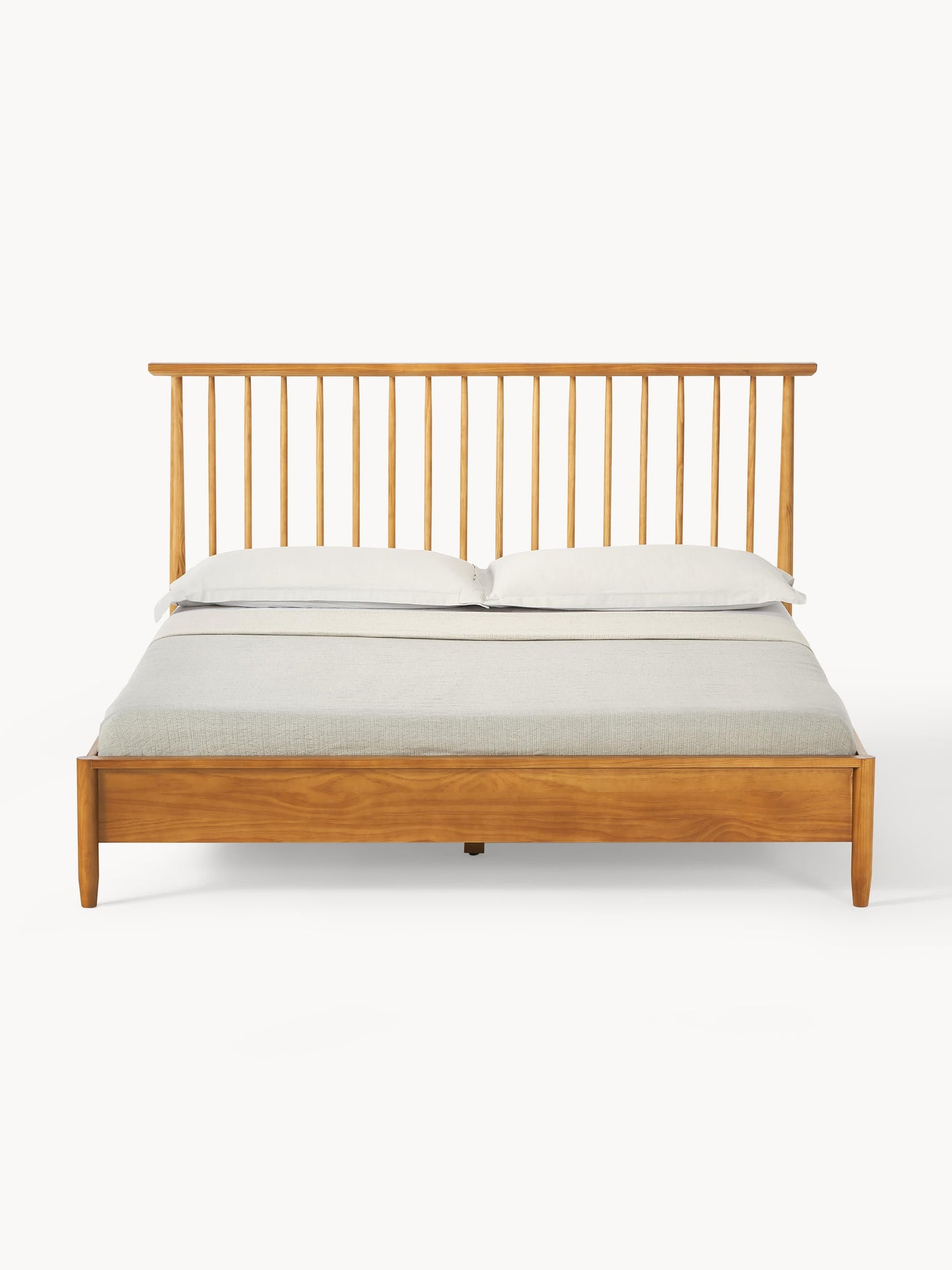Windsor Wood Bed with Pine Headboard