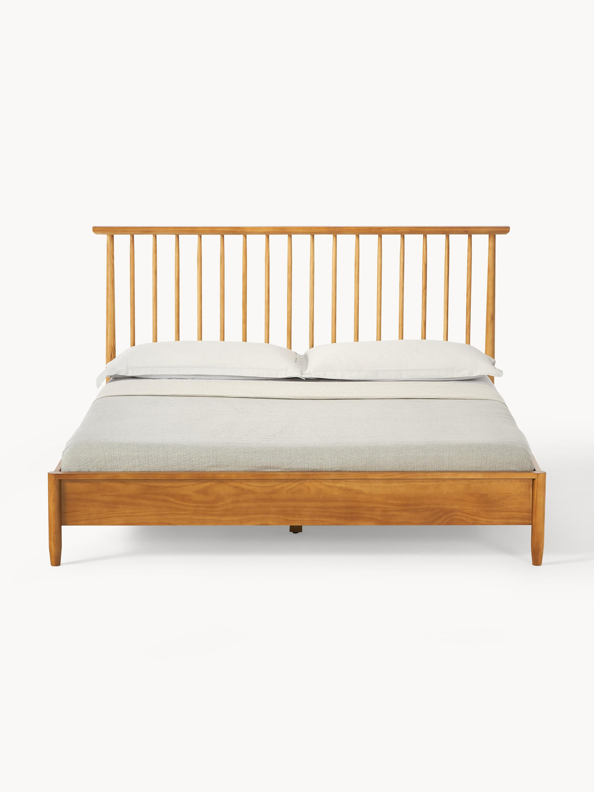 Windsor Wood Bed with Pine Headboard