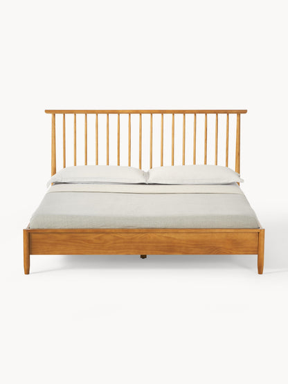 Windsor Wood Bed with Pine Headboard