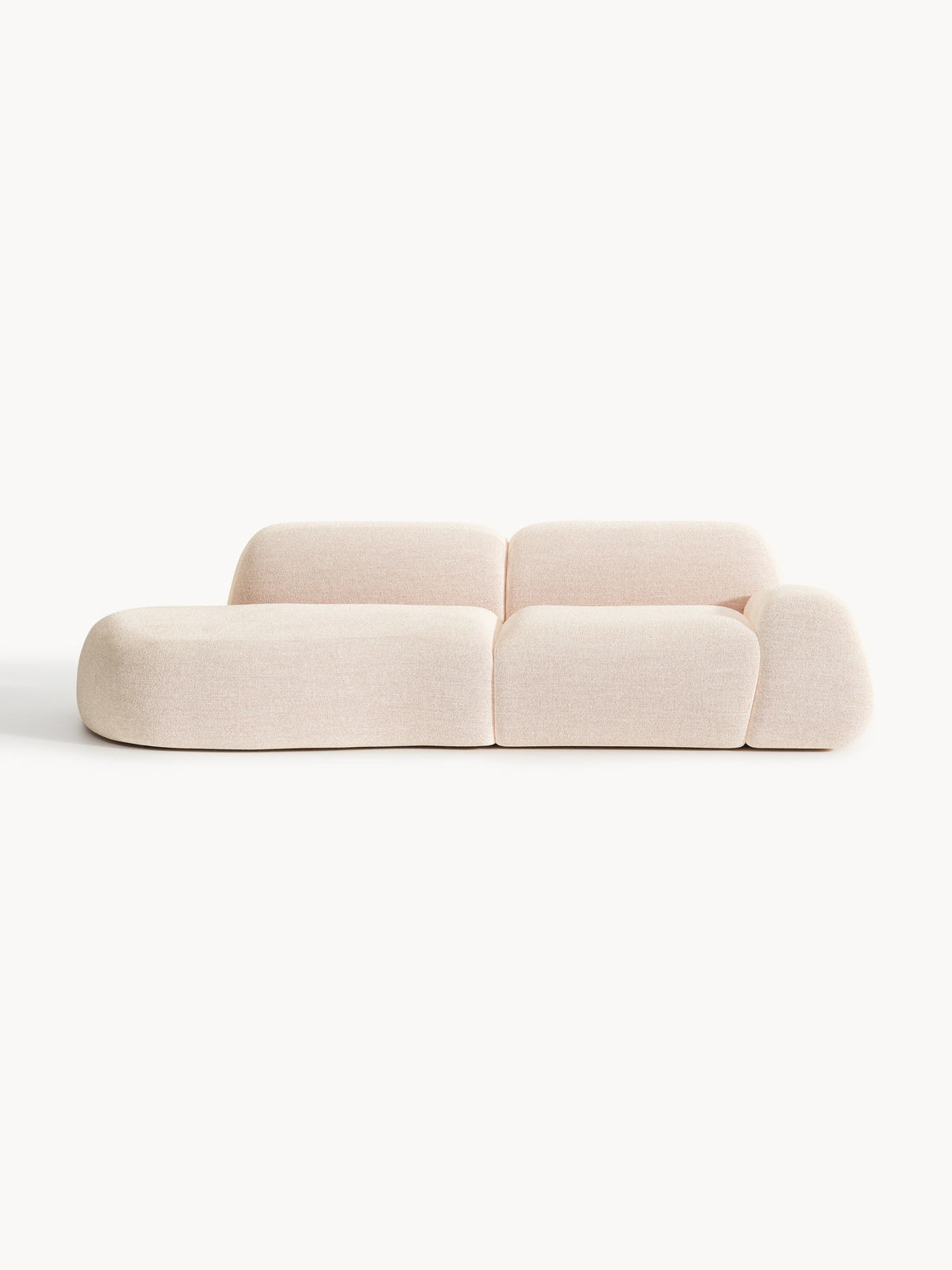 Wolke 3-Seater Bouclé Chaise, Modular