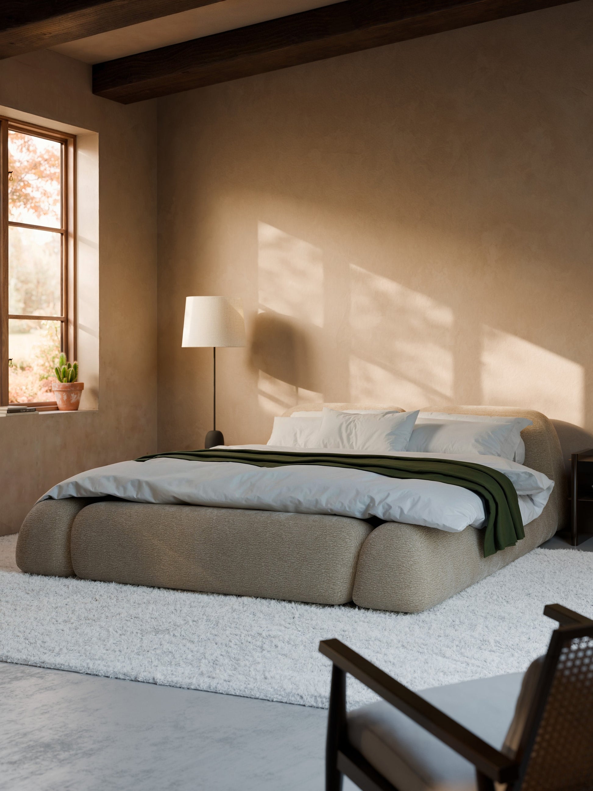 Wolke Bed Frame, Upholstered