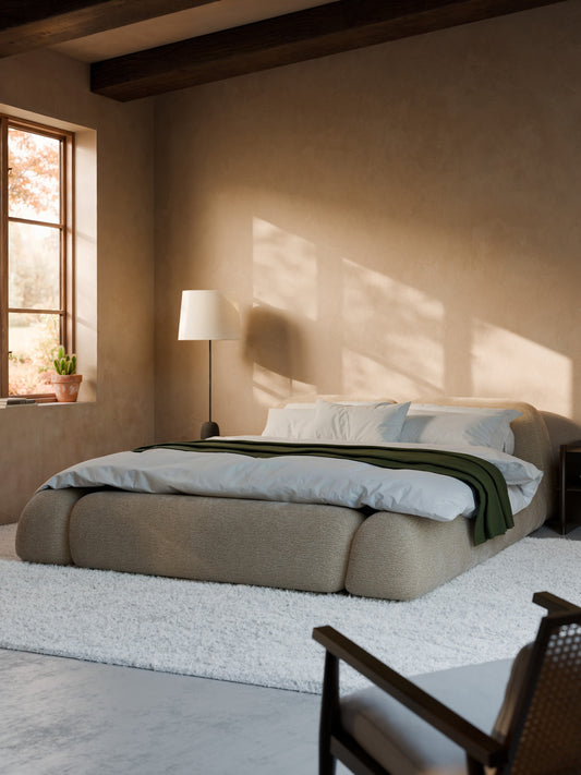 Wolke Bed Frame, Upholstered