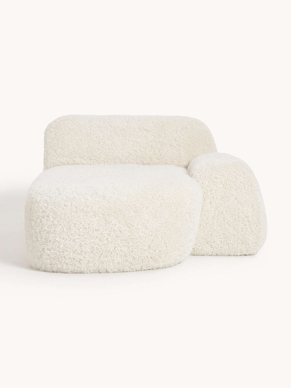 Wolke Chaise with Teddy Fabric Cover