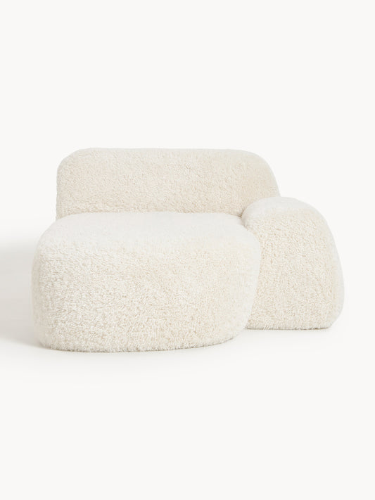 Wolke Chaise with Teddy Fabric Cover