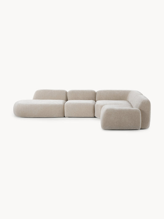 Wolke Corner Sofa with Chaise Longue, Modular, XL