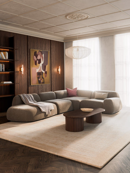 Wolke Corner Sofa with Chaise Longue, Modular, XL
