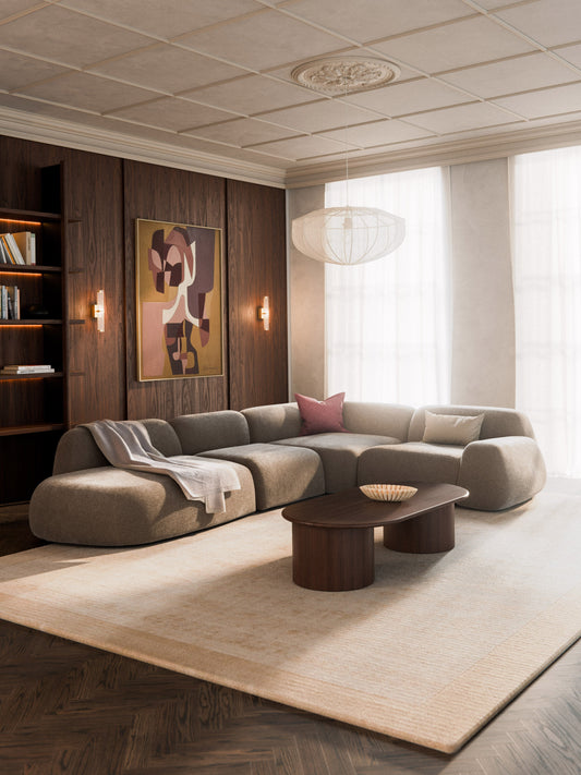 Wolke Corner Sofa with Chaise Longue, Modular, XL