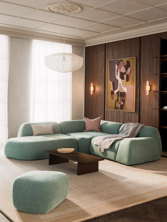 Wolke Modular Corner Settee with Chaise Longue (4-Seater)