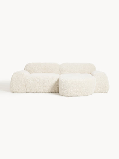 Wolke Modular Corner Sofa with Teddy Cover (3-Seater)