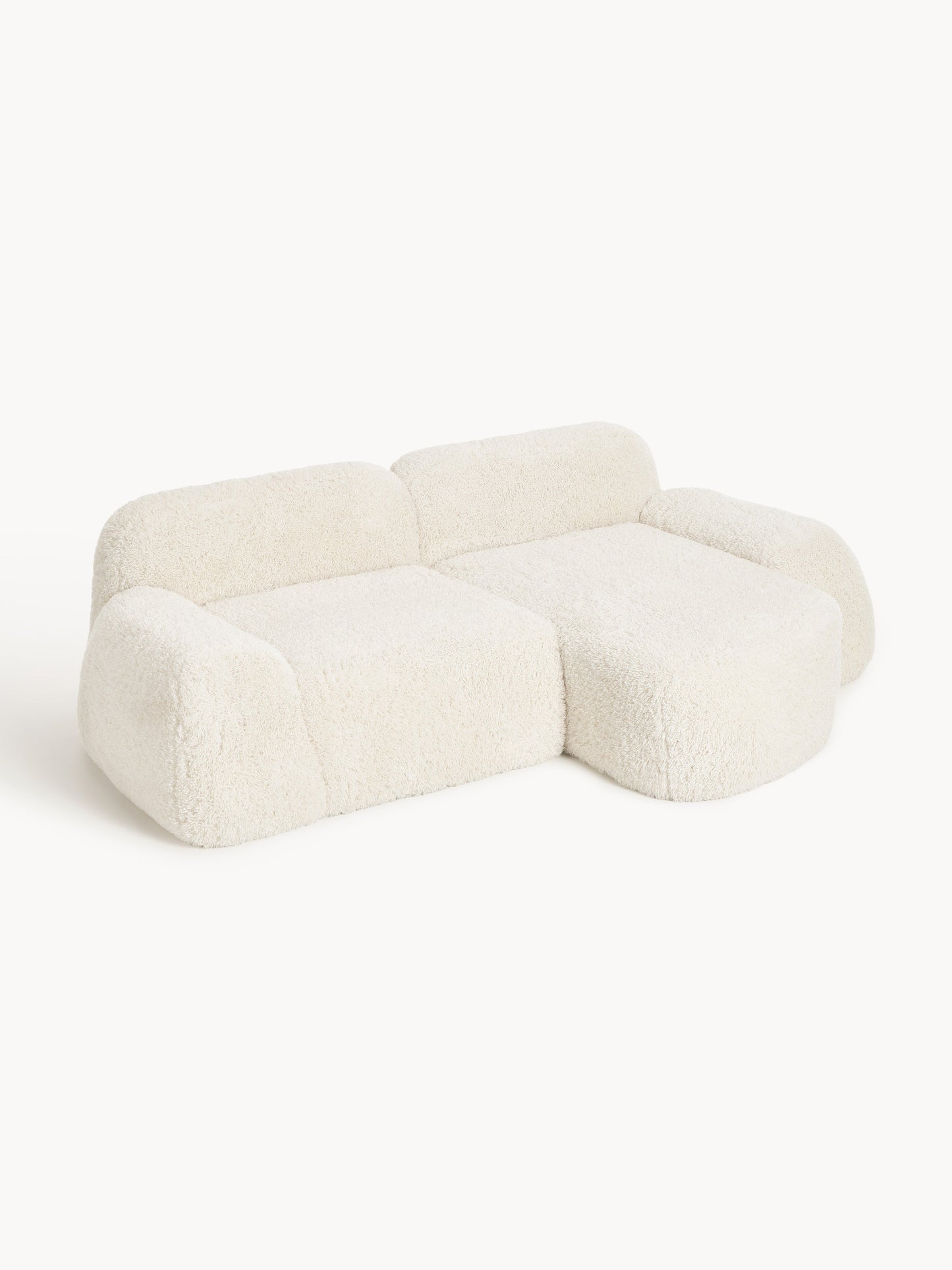 Wolke Modular Corner Sofa with Teddy Cover (3-Seater)