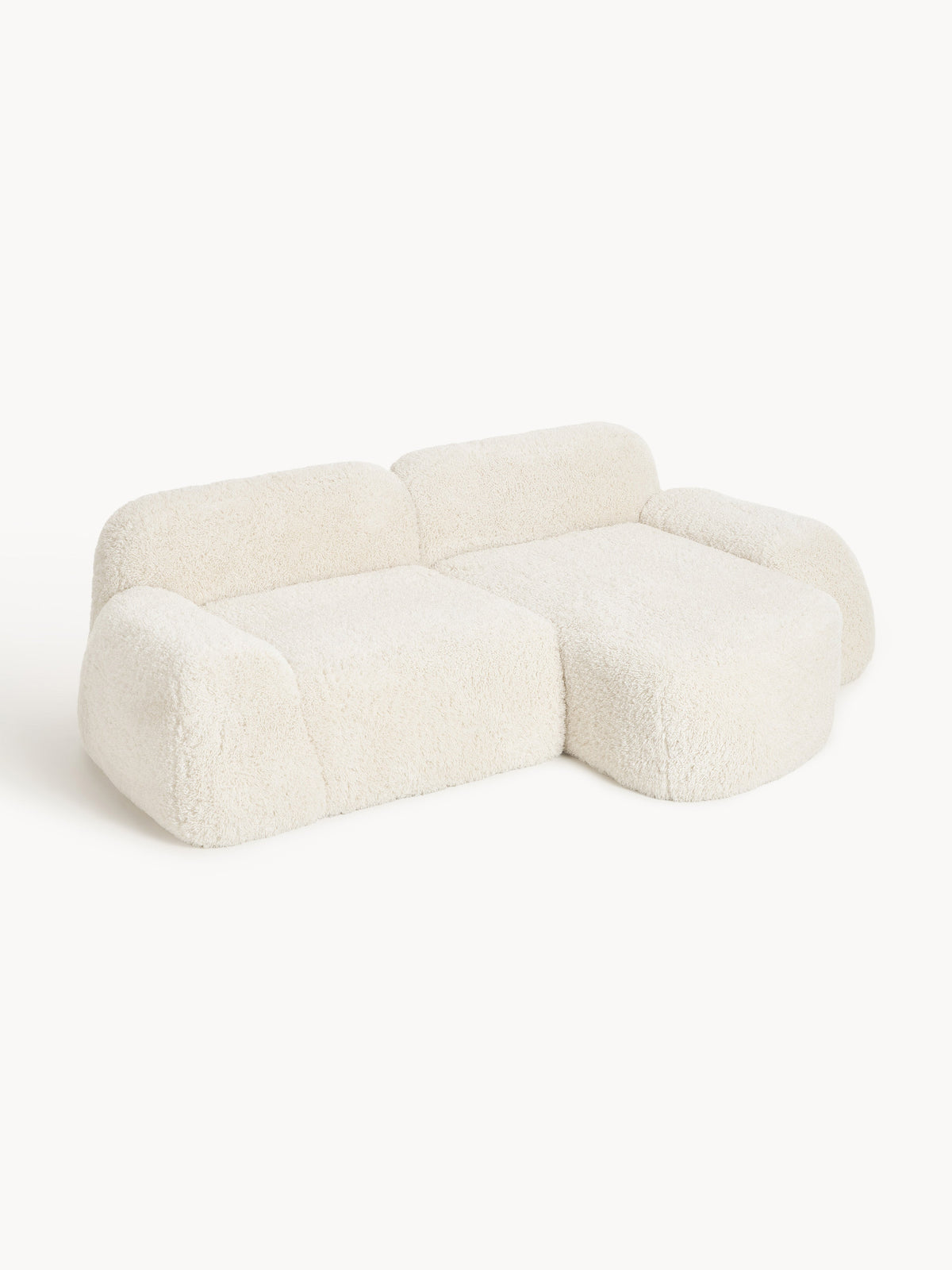 Wolke Modular Corner Sofa with Teddy Cover (3-Seater)