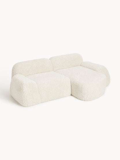 Wolke Modular Corner Sofa with Teddy Cover (3-Seater)