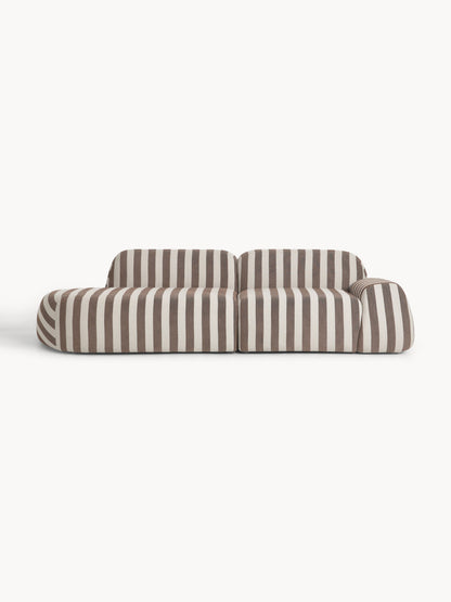 Wolke Modular Striped Sofa, 3-Seater