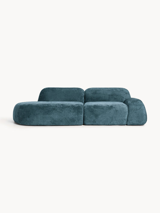 Wolke Modular Teddy Bouclé Chaise Longue (3-Seater)