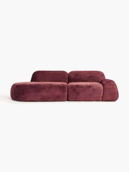 Wolke Modular Teddy Bouclé Chaise Longue (3-Seater)
