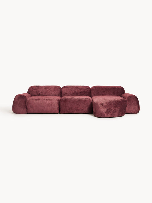 Wolke Modular Teddy Bouclé Corner Settee (4-Seater)