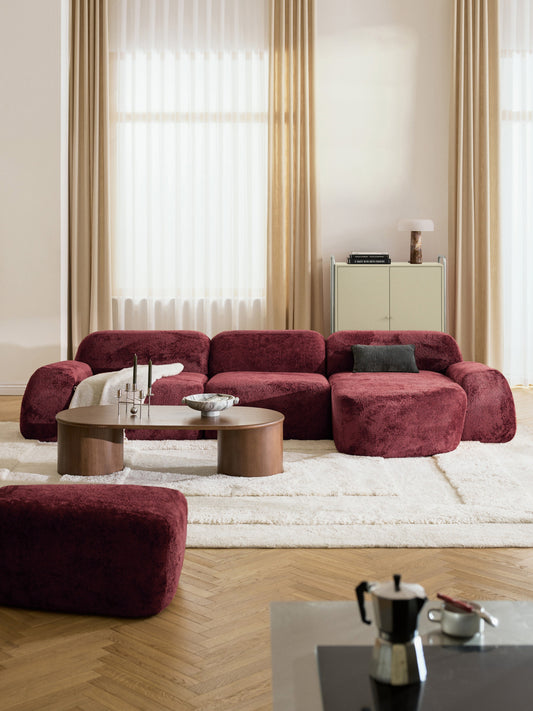 Wolke Modular Teddy Bouclé Corner Settee (4-Seater)