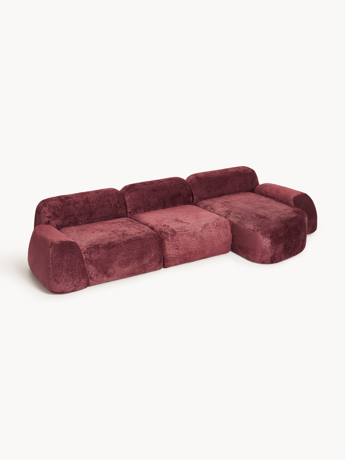 Wolke Modular Teddy Bouclé Corner Settee (4-Seater)