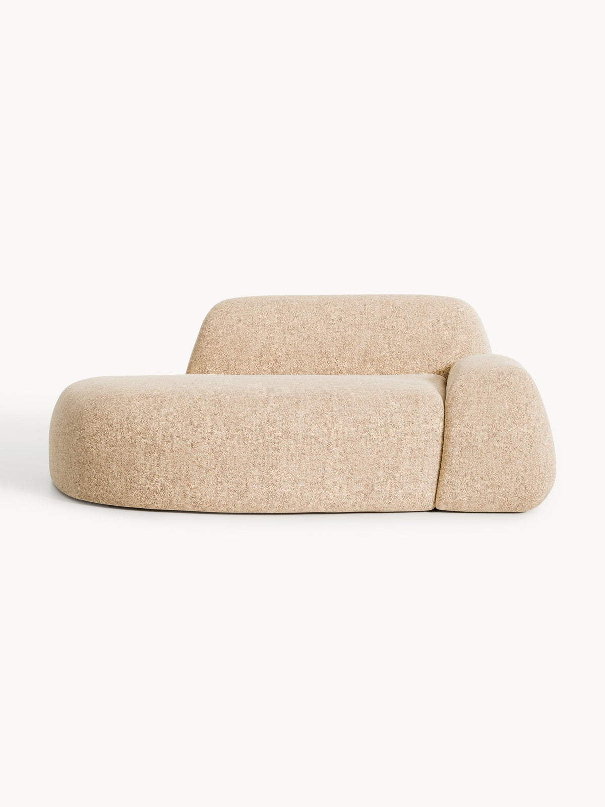 Wolke Sofa with Chaise Longue, Bouclé (2-Seater)