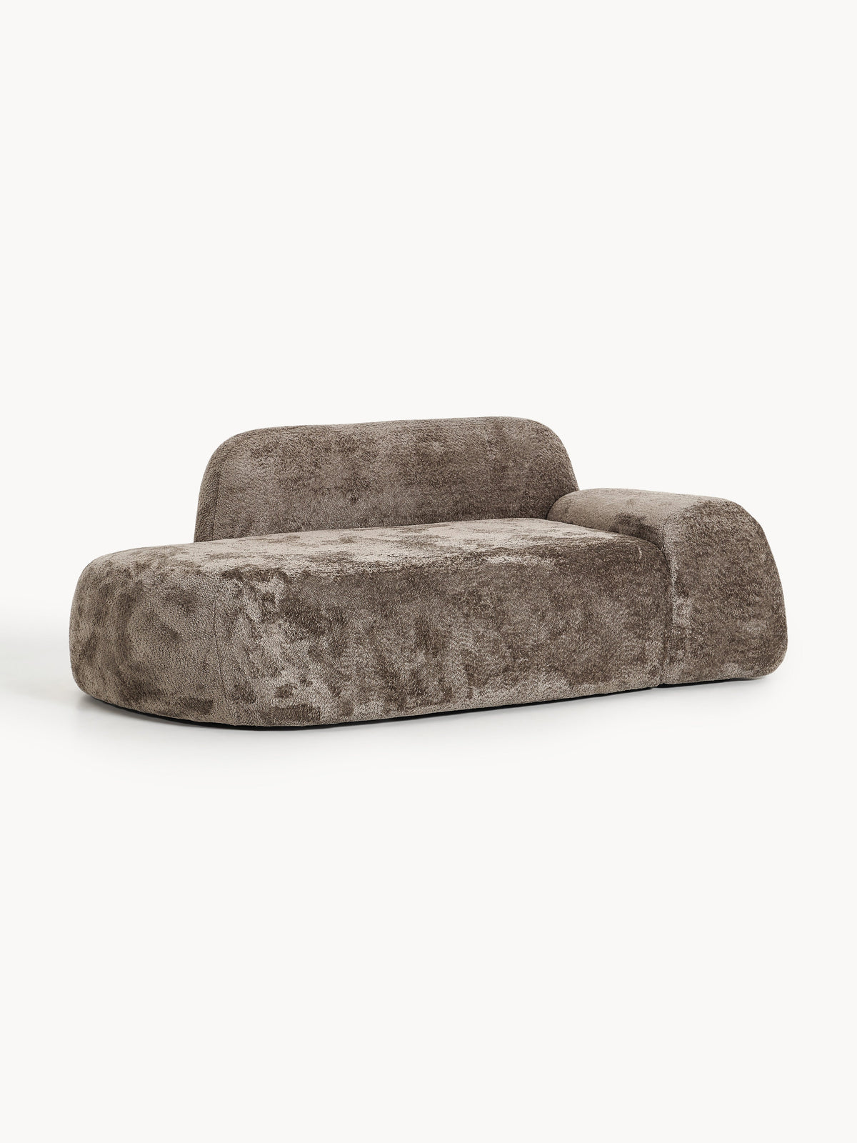 Wolke Teddy Bouclé Settee with Chaise Longue (2-Seater)